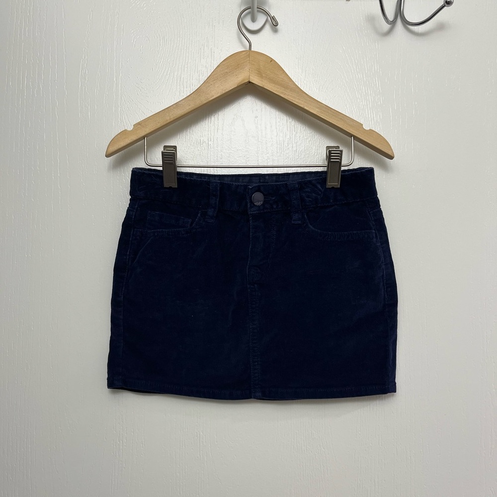 GAP Kids Navy Corduroy Mini Skirt